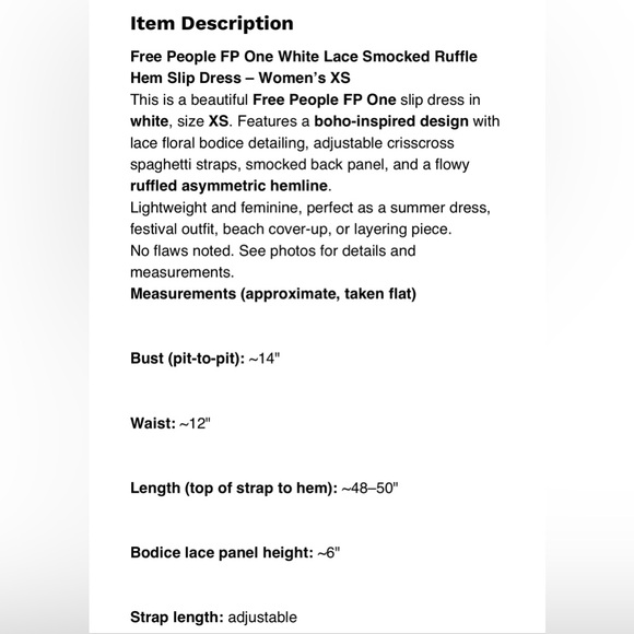 Free People White Lace Dress - Picture 8 of 10